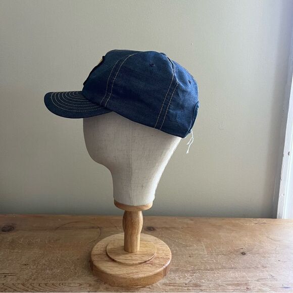 John Deere Trucker Hat Vintage Louisville Denim Adjustable Snapback Cap Patch - Picture 5 of 12